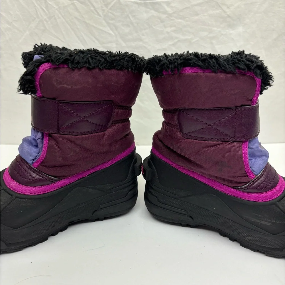 Sorel Kids Snow Boots in Purple, Pink & Black, SZ 11 toddler girl, box 40